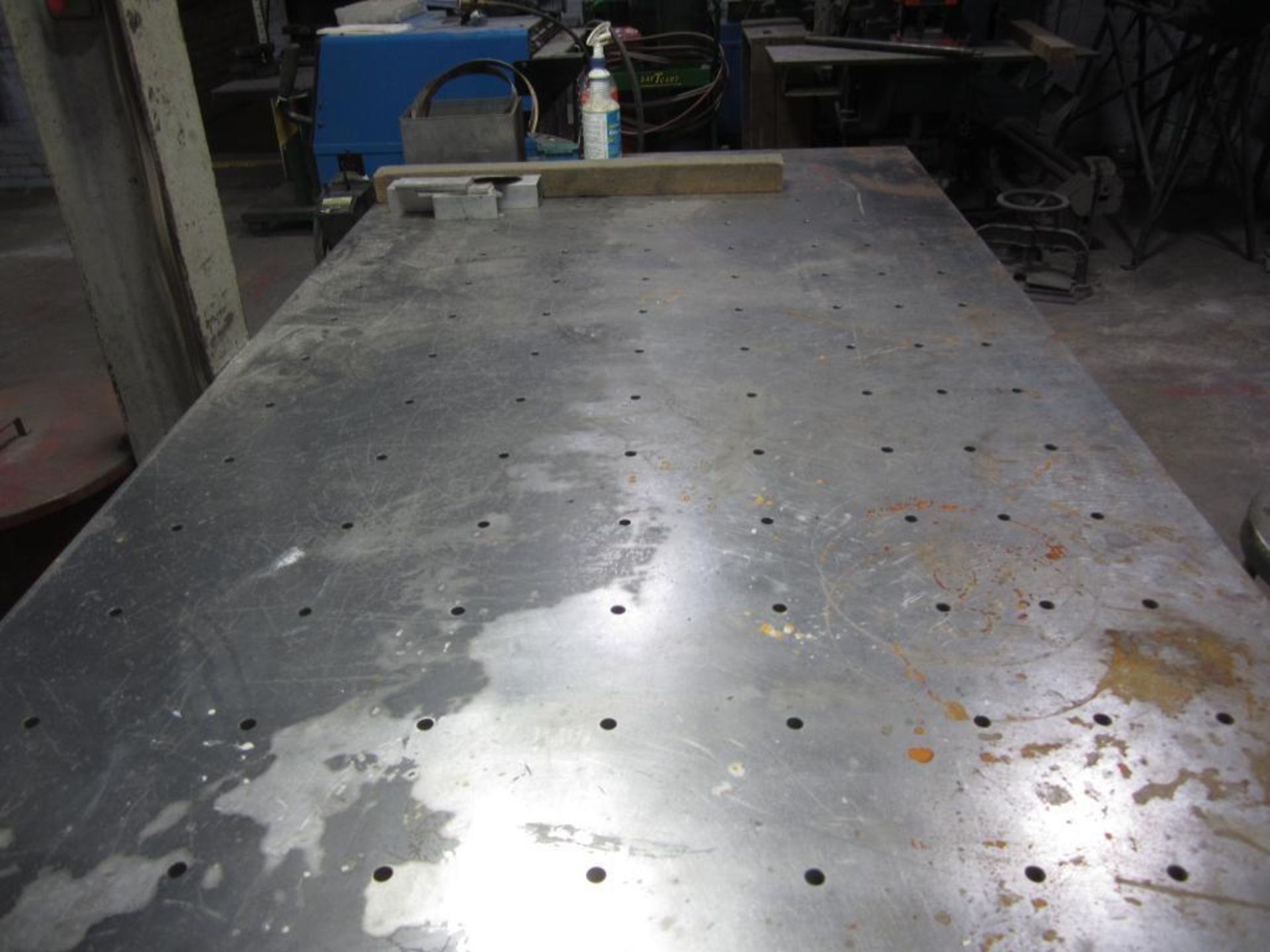 Stainless steel 1" table with gig holes top - Image 4 of 4