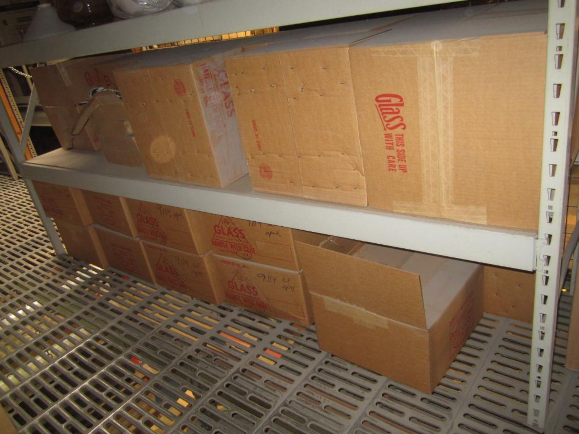 Section of pallet racking with light shades & all contents - Image 3 of 4