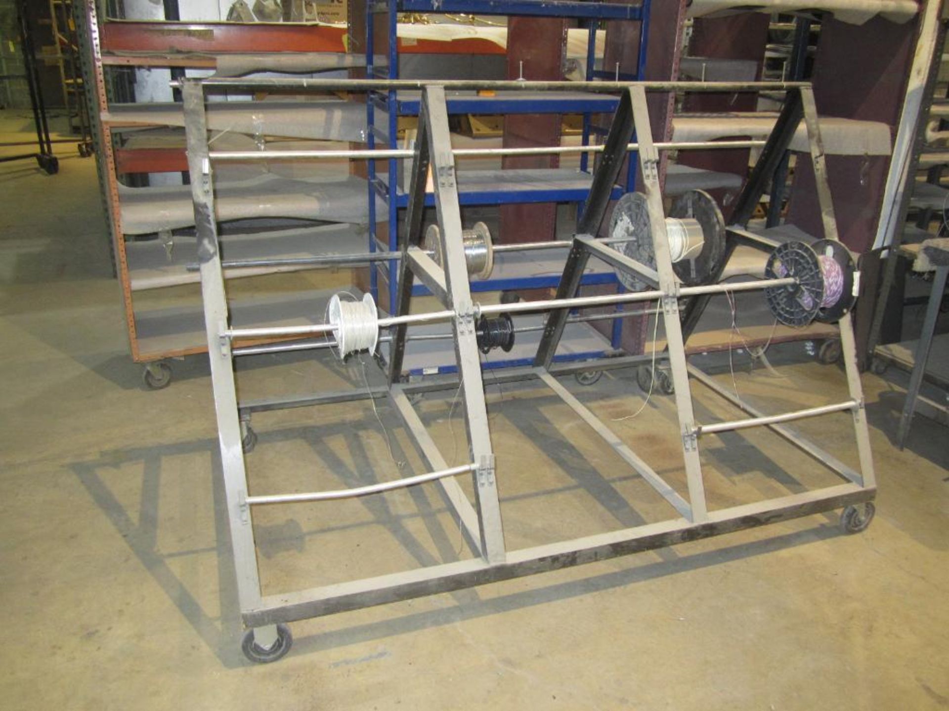 A frame metal rolling rack