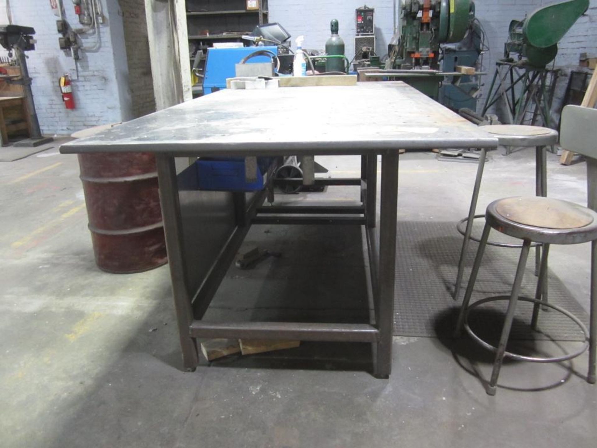 Stainless steel 1" table with gig holes top