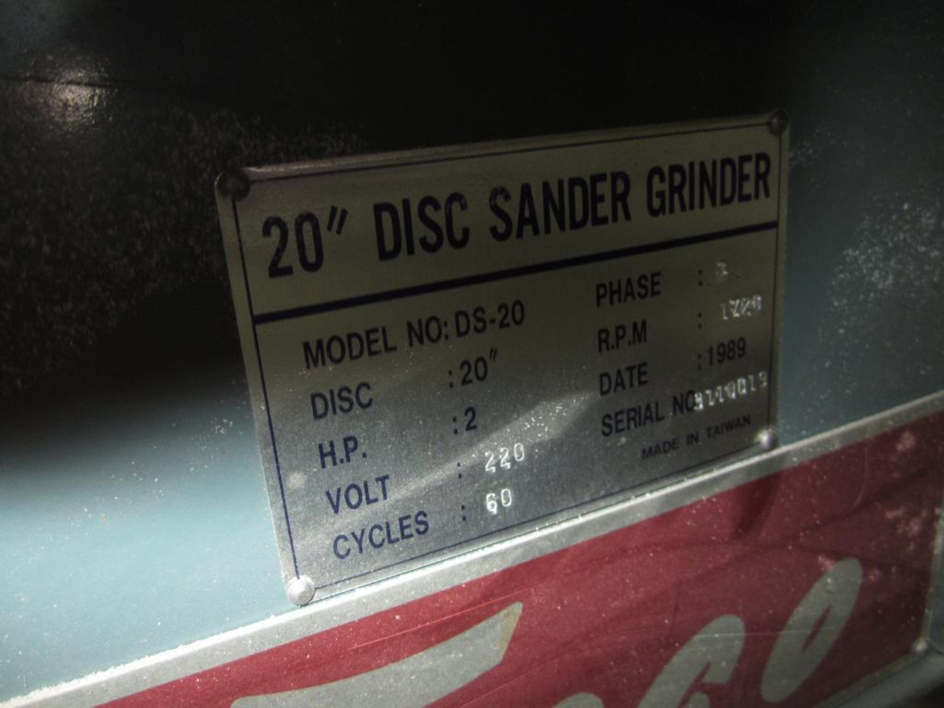 Enco 20" disc sander - Image 5 of 6