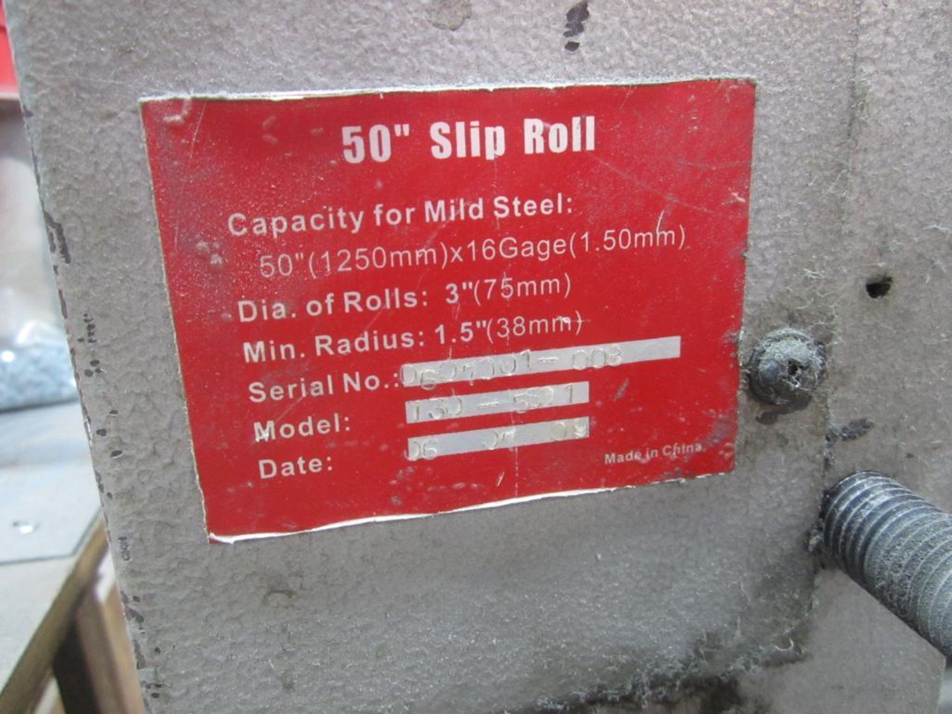50" Slip roll with stand - Image 4 of 5
