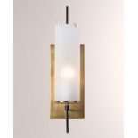Arteriors Stefan Single Light 5" Wide Ambient Wall Sconce with White Shade H: 50.8CM W: 12.7CM D: