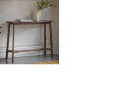 Madrid Console Table Walnut The Madrid Oval Console Table Is Finished In A Stunning Walnut And Comes