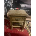 A Pair Of Soho Solid Wood Side Table / Bedside 1 Drawer Whether It Leans More Towards Traditional