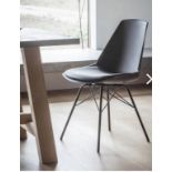 Finchley Dining Chair Black The Finchley Chair Is A Modern Style Dining Chair With A Leather Cushion