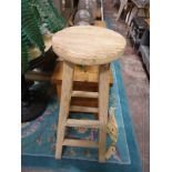 Farnhouse Rustic Wooden Stool This Stool Will Fit Perfectly Into Any Country House, Especially If It