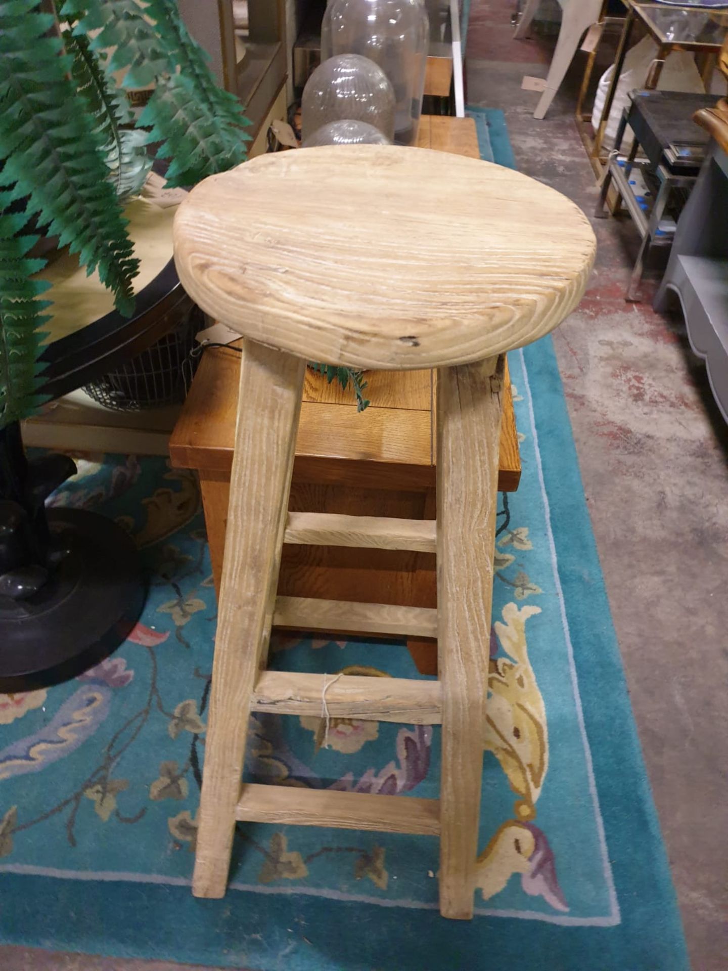 Farnhouse Rustic Wooden Stool This Stool Will Fit Perfectly Into Any Country House, Especially If It