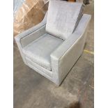 Avon Armchair Upholstered In A Silver Velvet Designed To Look Laidback And Relaxed, This Practical