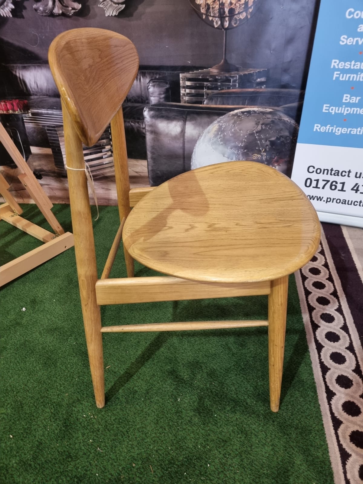 Broseley Classic Furniture Dining Side Chair Finest Solid Oak W530 X Pitch 470mm X H850mm SR8 Ex - Image 2 of 3