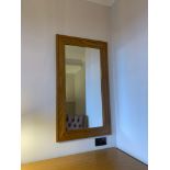 Accent mirror wooden framed 115 x 65cm ( Room 204) ( West Wing )