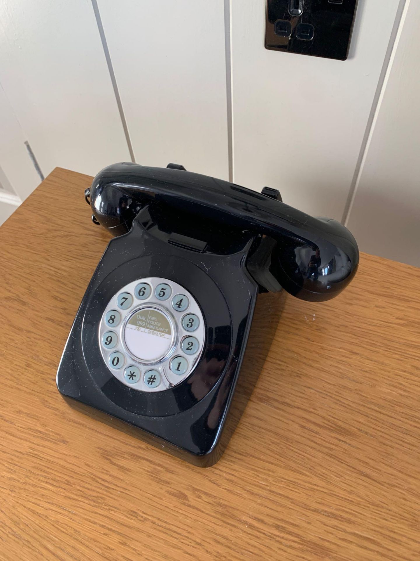 6 x Retro Digital guest phone retro design model GPO 746 Rotary Corded Telephone (109/112/115116/