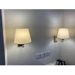 A pair of Chelsom brass polished wall sconces LG20 ( East Wing )