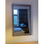 Accent mirror wooden framed 115 x 65cm ( Room 206) ( West Wing )