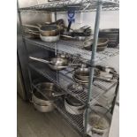 OEM- Various suacepans, stock pots and fry pans as photographed ( Main Kitchen )