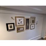 Wall Decorative Art curated by Elegant Clutter 6 x framed wall art lot as photographed ( Cor Art )