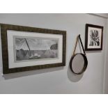 Wall Decorative Art curated by Elegant Clutter 3 x framed wall art lot as photographed ( Cor Art )