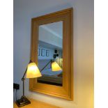 Accent mirror wooden framed 115 x 65cm ( Room 205) ( West Wing )