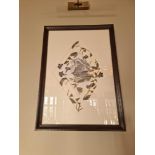 Elegant Clutter framed print of a hog 50 x 70cm ( 1042 Restaurant )