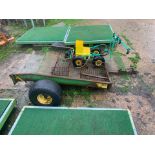 John Deere low load tractor trailer (not plated) ( Grounds )