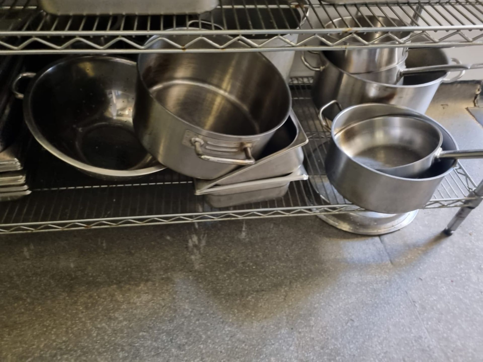 OEM- Various suacepans, stock pots and fry pans as photographed ( Main Kitchen ) - Image 4 of 4