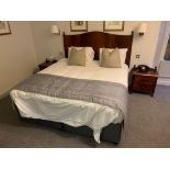 Moonraker Hotel Specification double bed with wooden headboard and matching pair of night stands