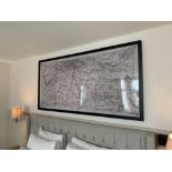 Elegant Clutter framed vitange map print ( Room 112) ( West Wing )