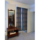 4 x pairs Edinburgh fabric curtains 3 x 197 cm x 130 cm 1 x 197 cm x 230 cm G15 ( East Wing )