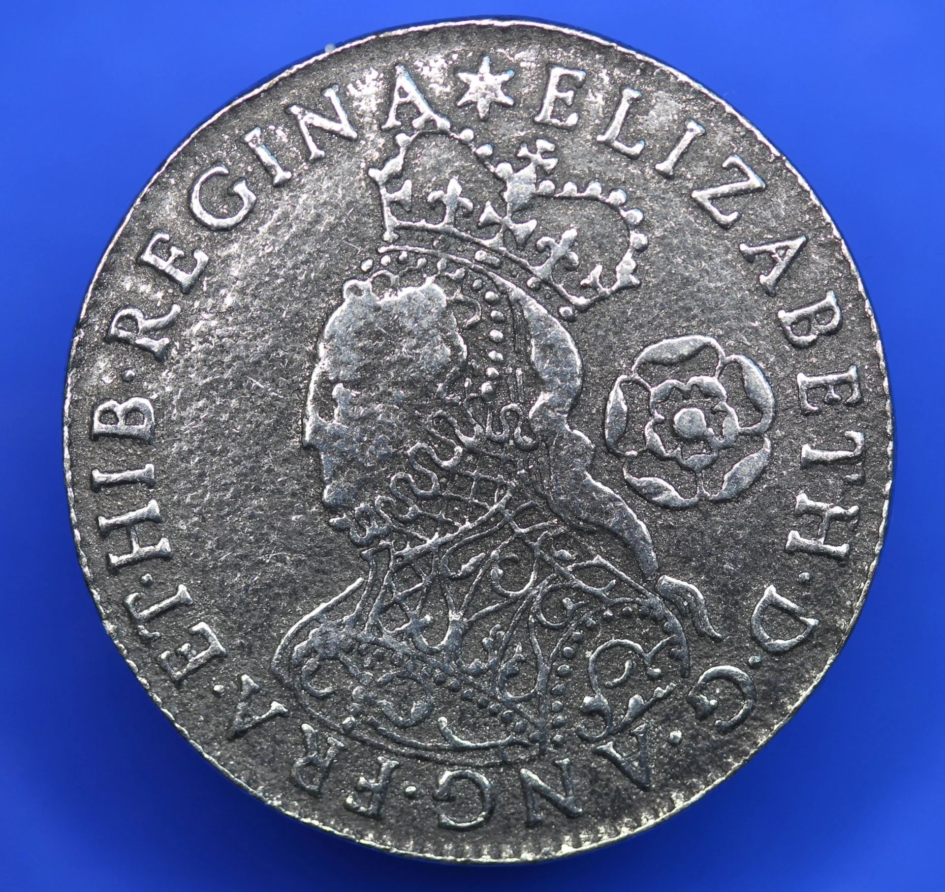 Reproduction 1562 Elizabeth I Sixpence 6d Coin 24mm A Reproduction Sixpence Coin With The Bust Of