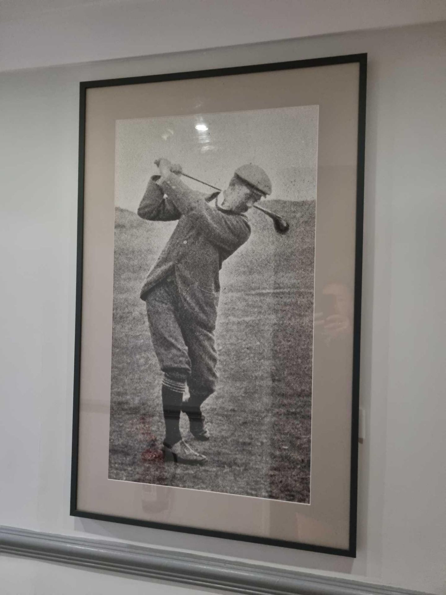 Wall Decorative Art curated by Elegant Clutter Framed wall art golfer 70 x 110cm lot as photographed