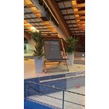 Oversized wooden giant deck chair branded ( Leisure Centre )