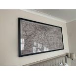 Elegant Clutter framed vitange map print ( Room 117) ( West Wing )