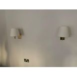 A pair of Chelsom brass polished wall sconces LG20 ( East Wing )