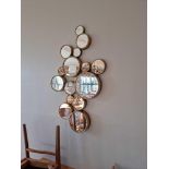 Coach House accent wall mirror circles 60 x 105cm ( 1042 Restaurant )