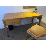 Berkshire writing desk single drawer 140 x 60 x 75cm ( Room 203) ( West Wing )