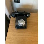 Digital guest phone retro design model GPO 746 Rotary Corded Phone - Black ( Room 205) ( West