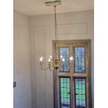 Wall Decorative Art curated by Elegant Clutter Polished brass Flemish 8 arm chandelier lot as