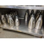 OEM- quantity of steel teampots and flasks, buckets and table bins as photographed ( Main Kitchen )