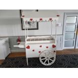 Portobello style candy caddy cart hand painted 155 x 190cm ( Cedar )