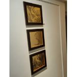 Wall Decorative Art curated by Elegant Clutter 3 x framed artwork lot as photographed ( Cor Art )