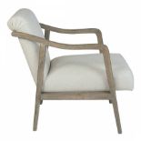 Alton chair-Linen The Alton chair is a classic and sophisticated weathered wood and upholstered