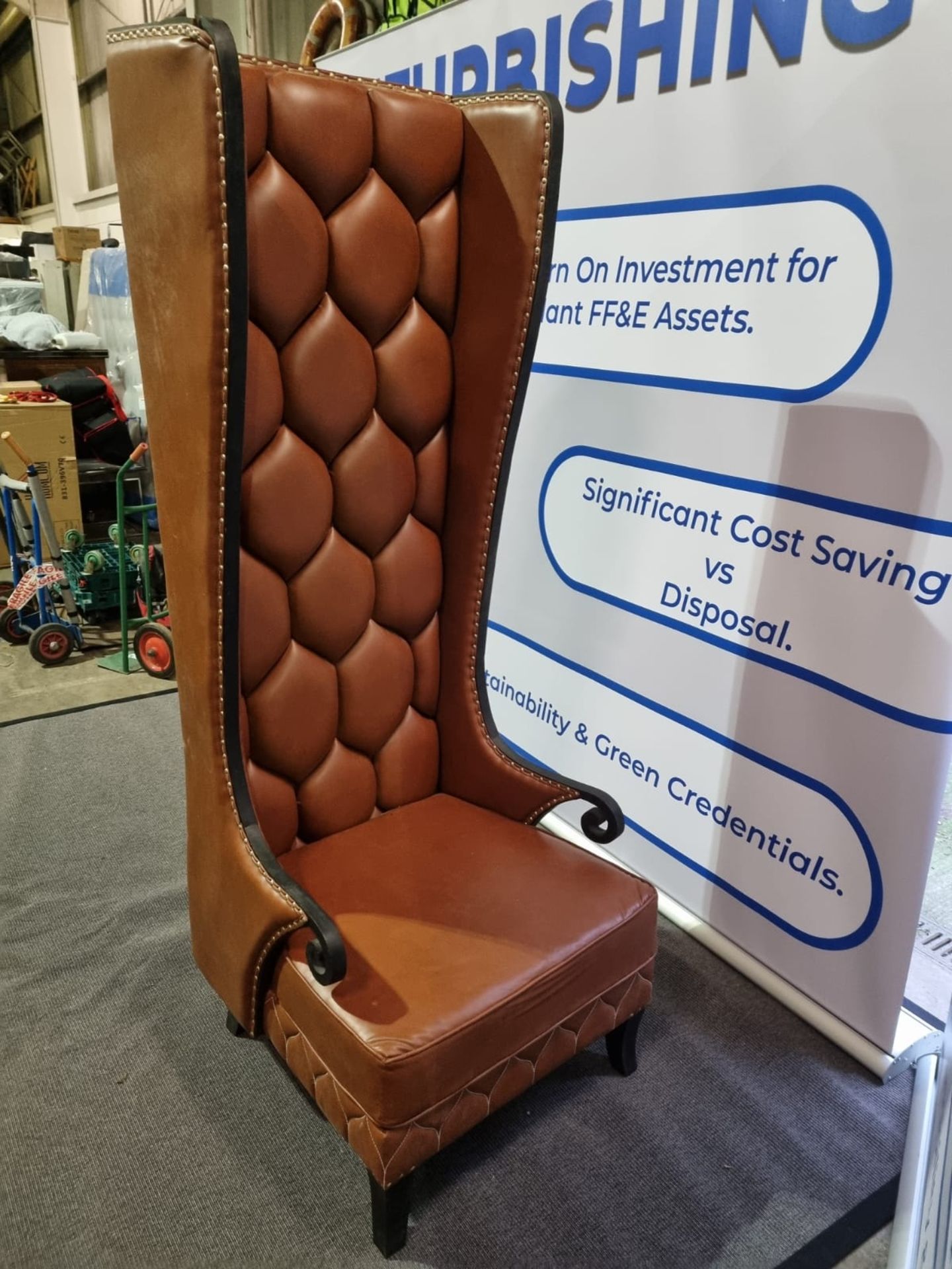 High Back Throne Chair quilted style and substance by introducing this fantastic high back throne