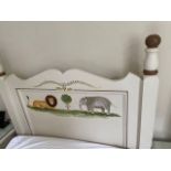 Dragons of Walton Street Single William Bedstead Hand Painted Vintage Safari mattress 87cm x 176cm