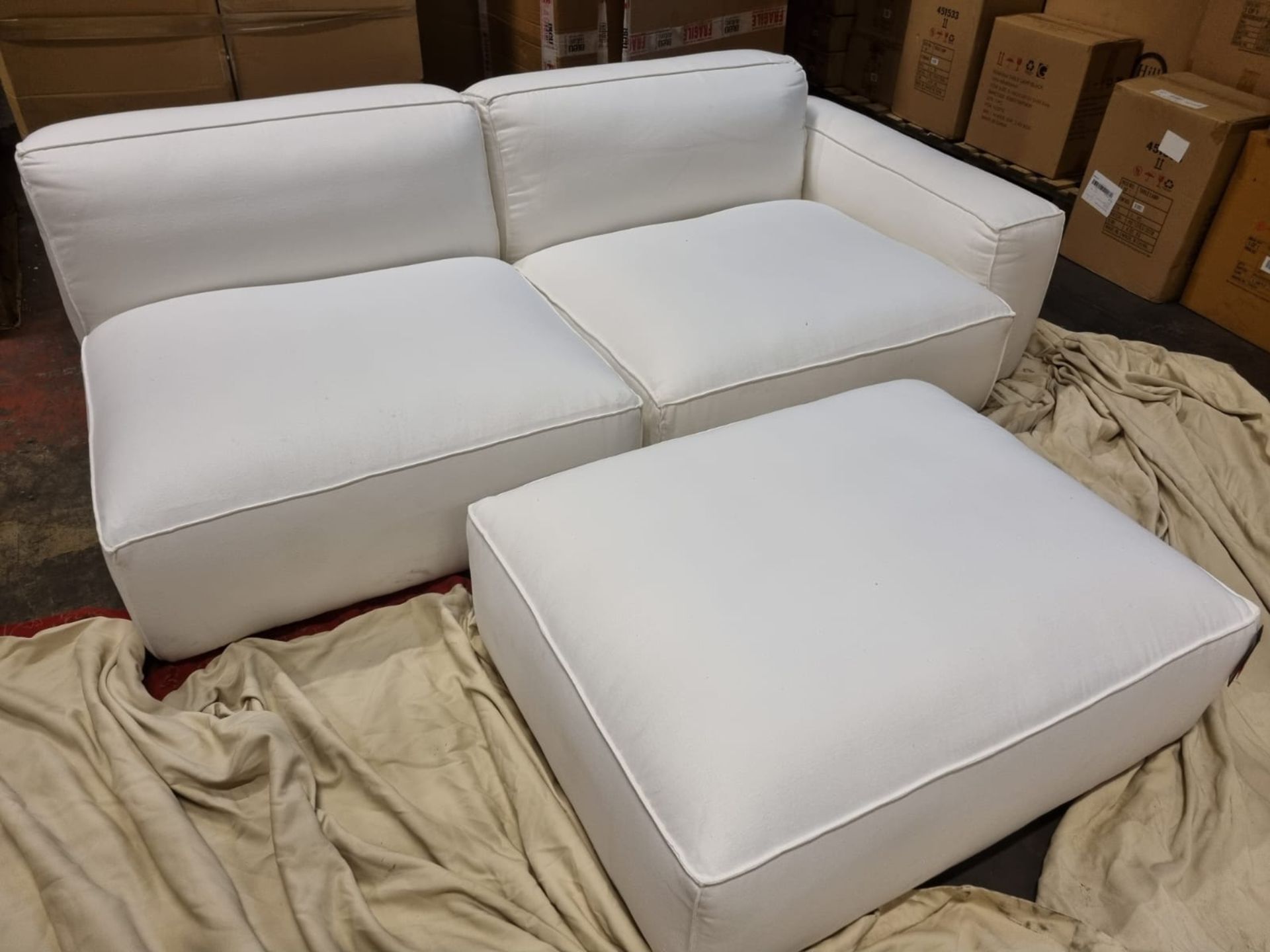 Timothy Oulton Nirvana Sectional White When it comes to true lounging, a sectional sofa is perfect - Image 2 of 2