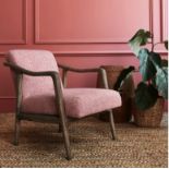 Alton chair-Linwood rose Linen The Alton chair is a classic and sophisticated weathered wood and