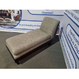 Mahogany framed upholstered Chaise Longues 160 x 67 x 85cm ( The Beaumont London 33B)