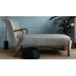 Chaise Longue-Linwood Omega fabric 162 x 82 x 89cm