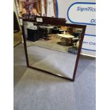 Artefact Surrey accent full height mirror mounted in stepped black frame 65 x 155cm ( The Beaumont