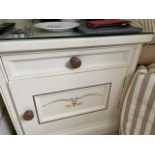 Dragons of Walton Street A pair of Classic Bedside Cupboards Hand Painted Vintage Safari 43 x 37 x