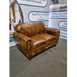 Balmoral leather sofa An instant classic, the Balmoral Vintage upholstered in Tabac 100% Leather